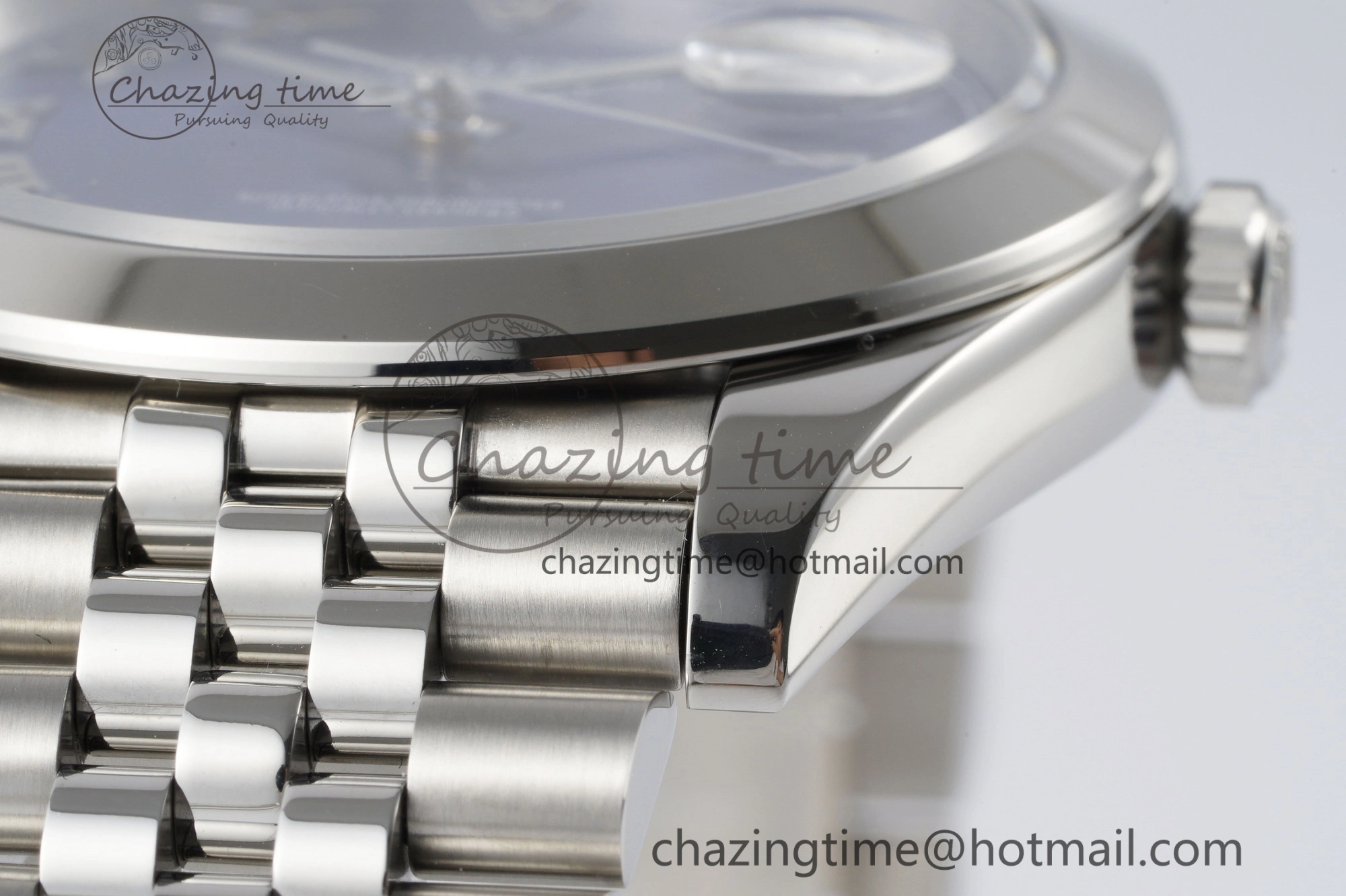 DateJust 41 SS Polished Bezel KING 1:1 Best Edition 904L Steel Blue Roman Dial on Jubilee Bracelet VR WellDesigned 2213