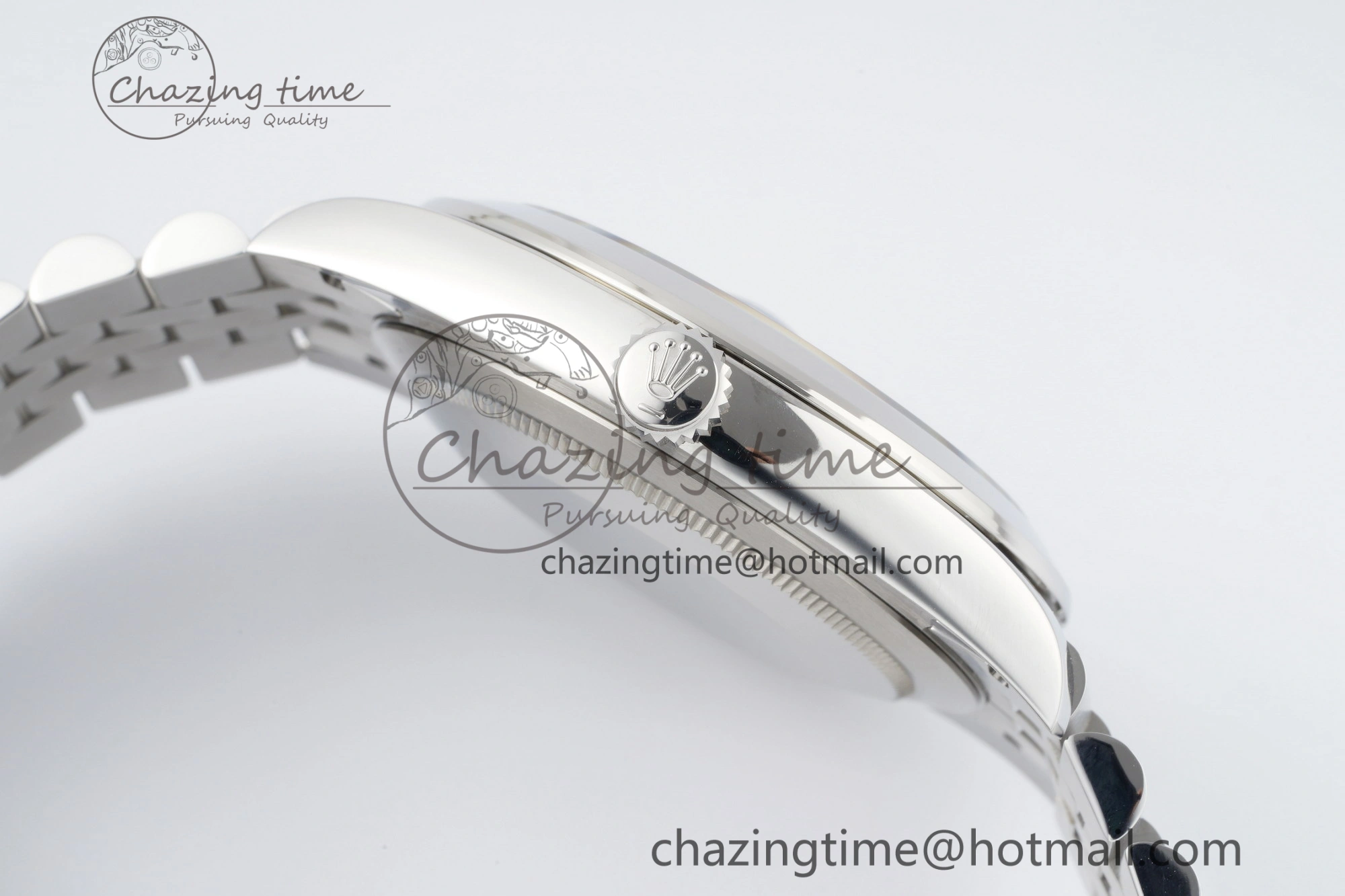 DateJust 41 SS Polished Bezel KING 1:1 Best Edition 904L Steel Blue Roman Dial on Jubilee Bracelet VR WellDesigned 2213