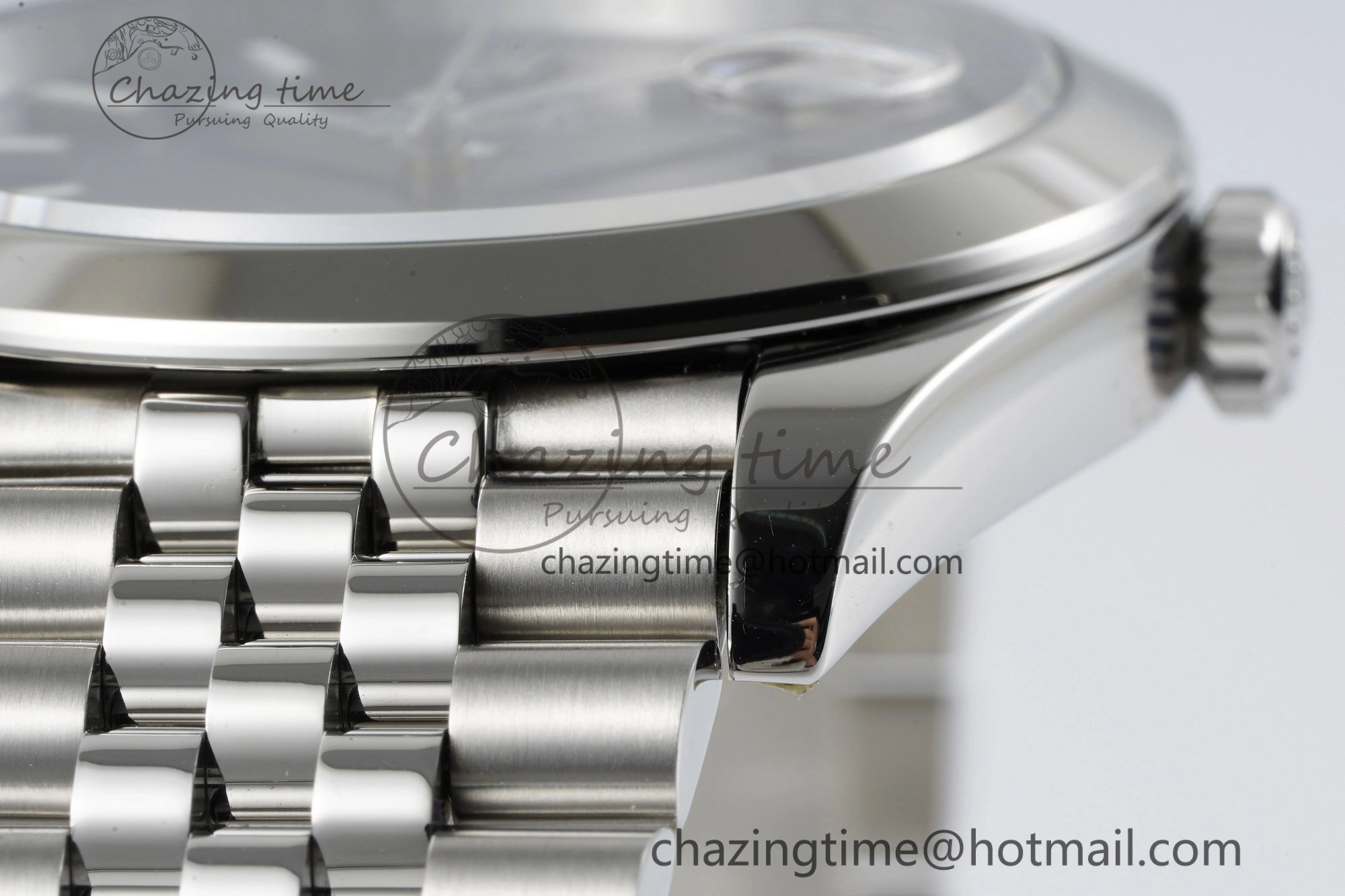 DailyWear DateJust 41 SS Polished Bezel KING 1:1 Best Edition 904L Steel Blue Stick Dial on Jubilee Bracelet VR 2203