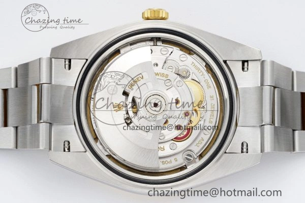 Sleek DateJust 41 SS Polished Bezel KING 1:1 Best Edition 904L Steel Gray Dial Green Roman on Oyster Bracelet VR 2163