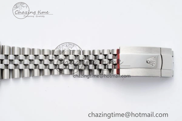 BestValue DateJust 41 SS Polished Bezel KING 1:1 Best Edition 904L Steel Gray Green Roman Dial on Jubilee Bracelet VR 2206
