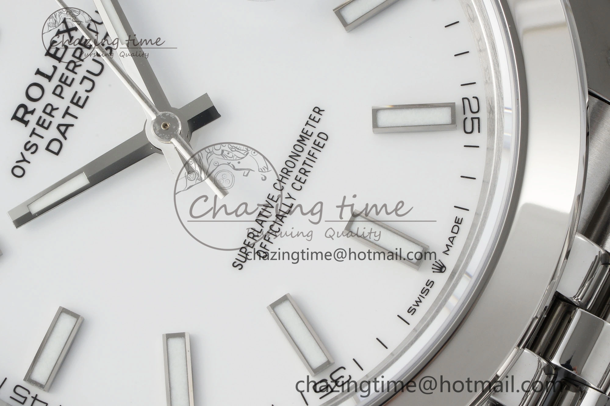 DateJust 41 SS Polished Bezel KING 1:1 Best Edition 904L Steel White Stick Dial on Jubilee Bracelet VR FreshLook 2160