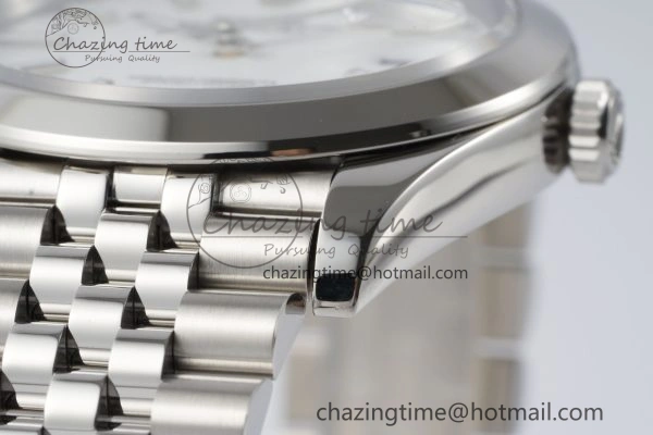 DateJust 41 SS Polished Bezel KING 1:1 Best Edition 904L Steel White Stick Dial on Jubilee Bracelet VR FreshLook 2160