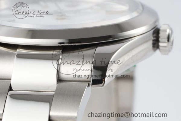 DateJust 41 SS Polished Bezel KING 1:1 Best Edition 904L Steel White Stick Dial on Oyster Bracelet VR Affordable 2164
