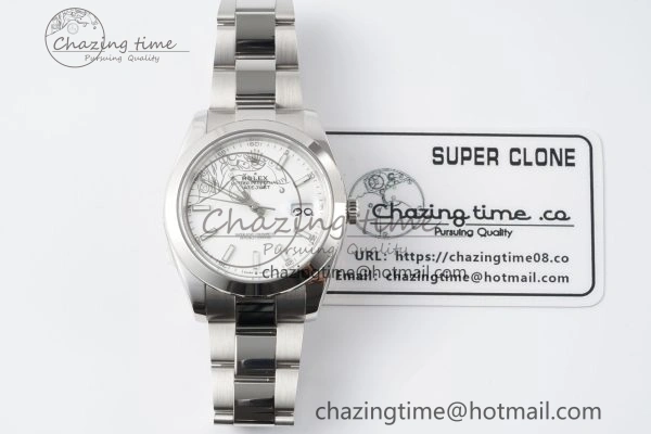 DateJust 41 SS Polished Bezel KING 1:1 Best Edition 904L Steel White Stick Dial on Oyster Bracelet VR Affordable 2164