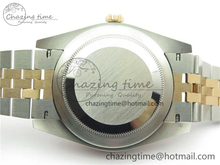 DateJust 41 SS RG 126333 Fluted Bezel DJF Best Edition 904L Steel Gray Dial Green Roman Markers on Jubilee Bracelet A Stylish 10556