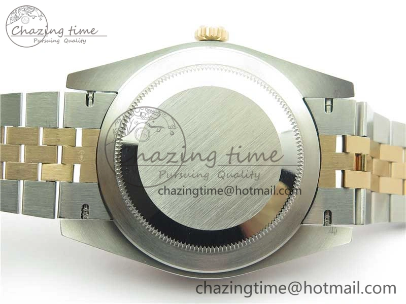 DateJust 41 SS RG 126333 Fluted Bezel DJF Best Edition 904L Steel Gray Dial Green Roman Markers on Jubilee Bracelet A Stylish 10556
