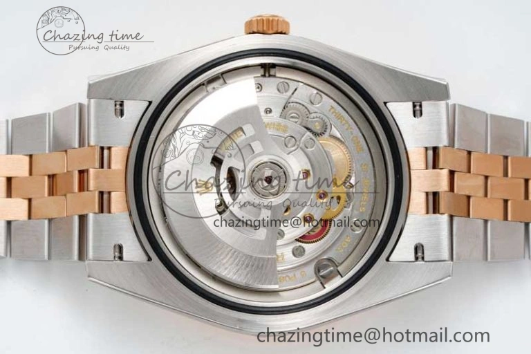Affordable DateJust 41 SS RG JDF 1:1 Best Edition 904L Steel Brown Diamonds Dial on SS RG Jubilee Bracelet VR3235 V 2114