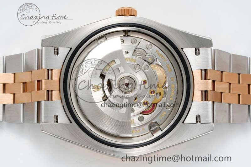 Affordable DateJust 41 SS RG JDF 1:1 Best Edition 904L Steel Brown Diamonds Dial on SS RG Jubilee Bracelet VR3235 V 2114