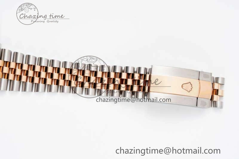 Affordable DateJust 41 SS RG JDF 1:1 Best Edition 904L Steel Brown Diamonds Dial on SS RG Jubilee Bracelet VR3235 V 2114