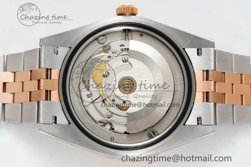 DateJust 41 SS RG JDF 1:1 Best Edition 904L Steel Gray Dial Green Roman on SS RG Jubilee Bracelet VR3235 V Unique 2110