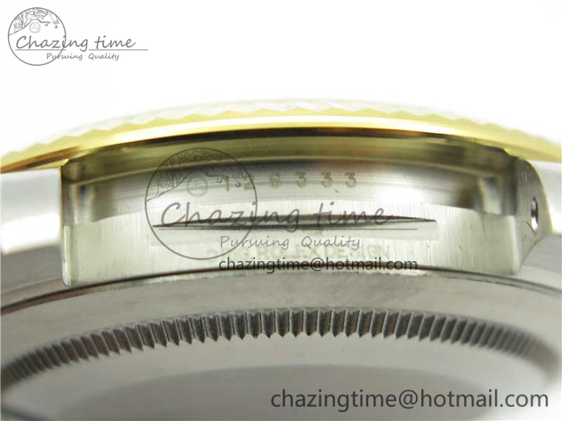 Breathable DateJust 41 SS YG 126333 Fluted Bezel DJF Best Edition 904L Steel Gray Dial Green Roman Markers on Jubilee Bracelet A 3194