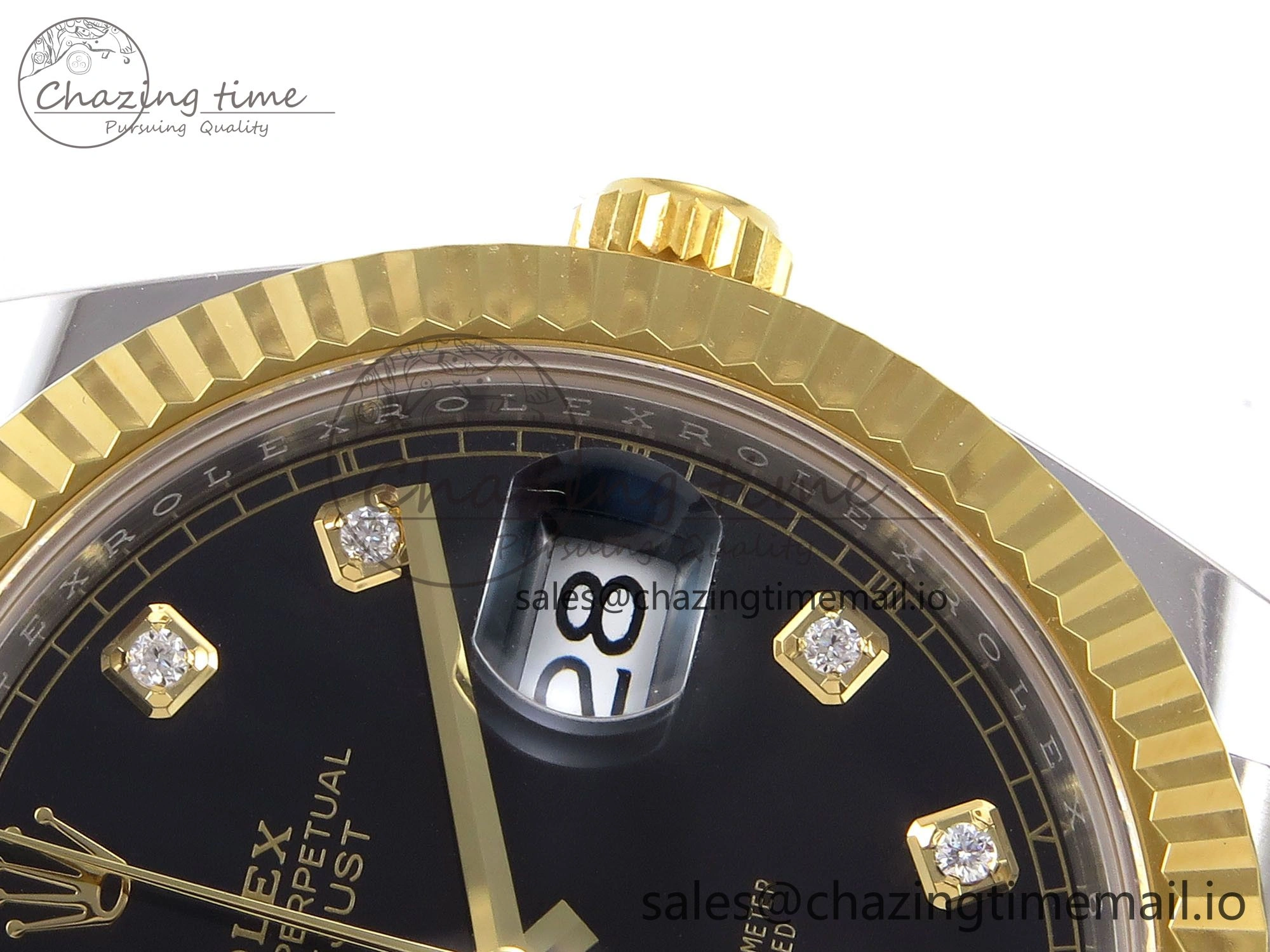 DateJust 41 SS YG ARF 1:1 Best Edition 904L Steel Black Diamonds Dial on Jubilee Bracelet SH3235 (Gain Weight) Tailored 1224