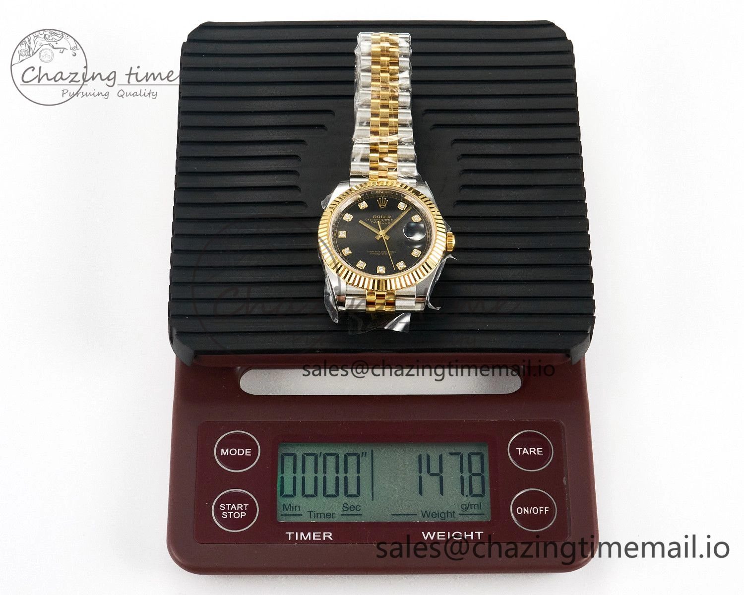 DateJust 41 SS YG ARF 1:1 Best Edition 904L Steel Black Diamonds Dial on Jubilee Bracelet SH3235 (Gain Weight) Tailored 1224