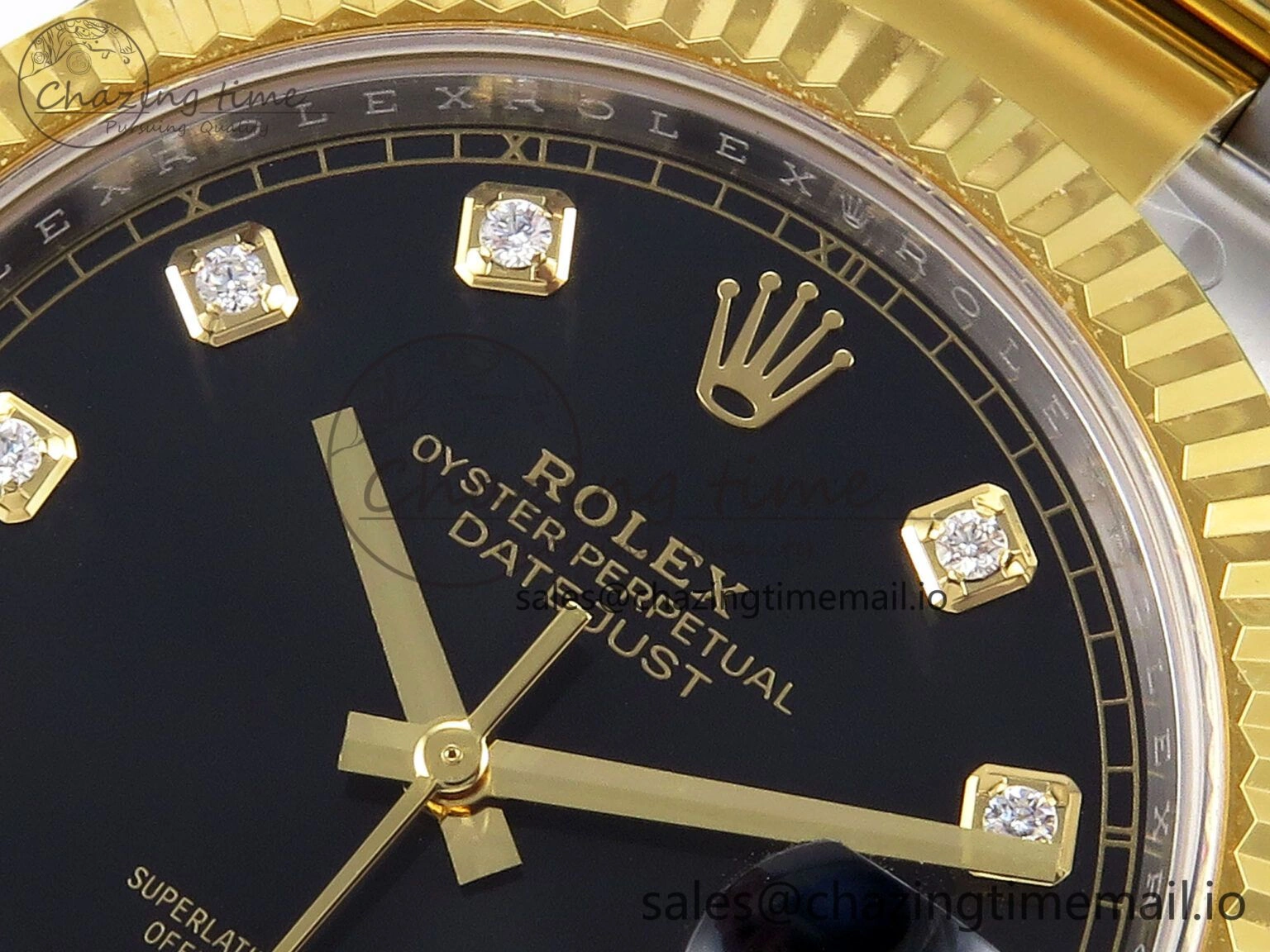 NewStyle DateJust 41 SS YG ARF 1:1 Best Edition 904L Steel Black Diamonds Dial on Oyster Bracelet SH3235 (Gain Weight) 1231