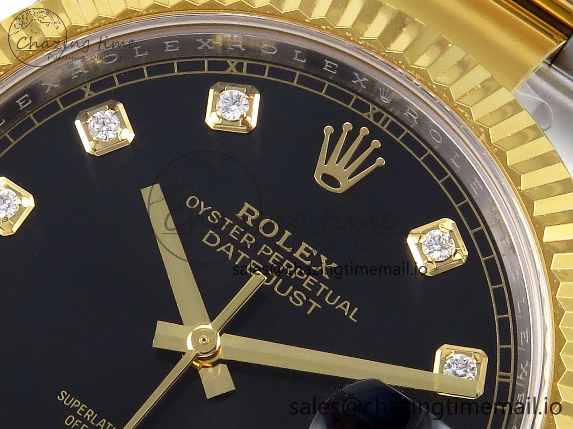 NewStyle DateJust 41 SS YG ARF 1:1 Best Edition 904L Steel Black Diamonds Dial on Oyster Bracelet SH3235 (Gain Weight) 1231