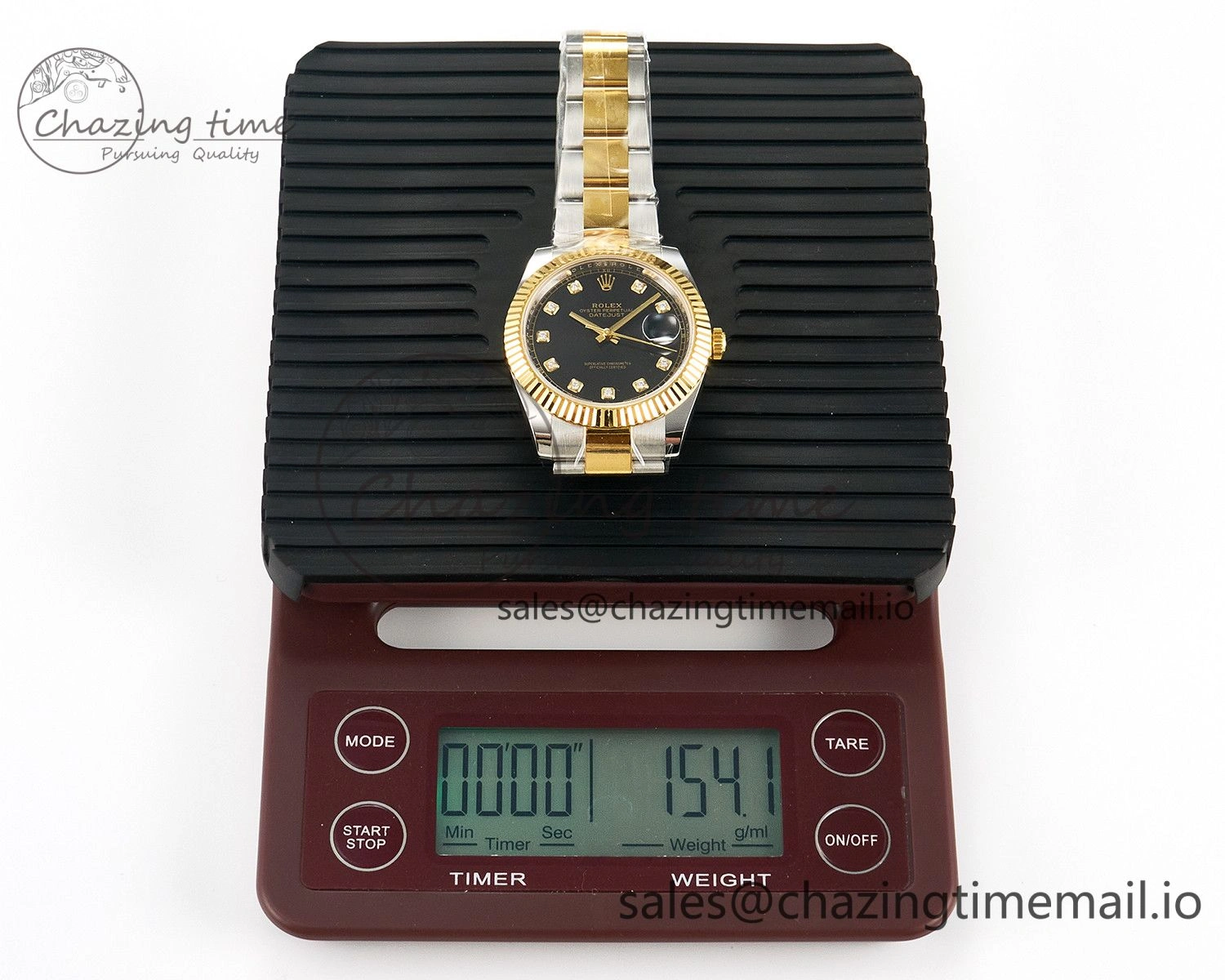 NewStyle DateJust 41 SS YG ARF 1:1 Best Edition 904L Steel Black Diamonds Dial on Oyster Bracelet SH3235 (Gain Weight) 1231