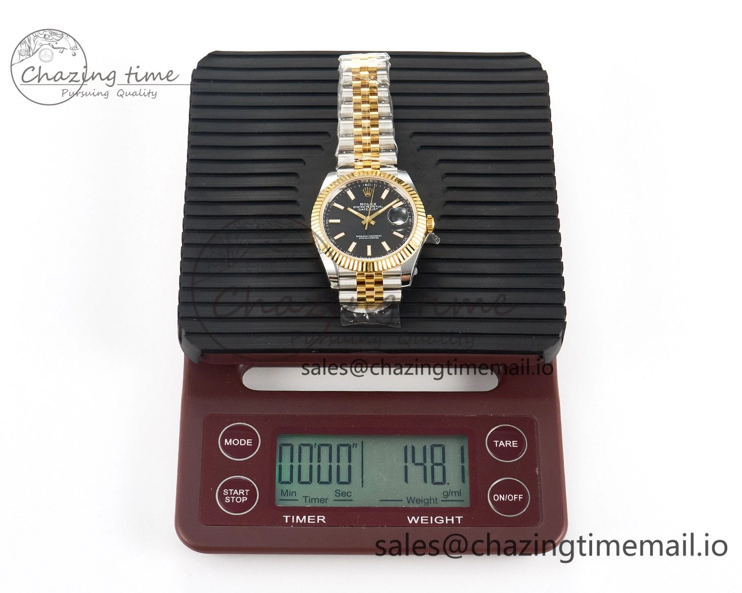 Affordable DateJust 41 SS YG ARF 1:1 Best Edition 904L Steel Black Stick Dial on Jubilee Bracelet SH3235 (Gain Weight) 1225