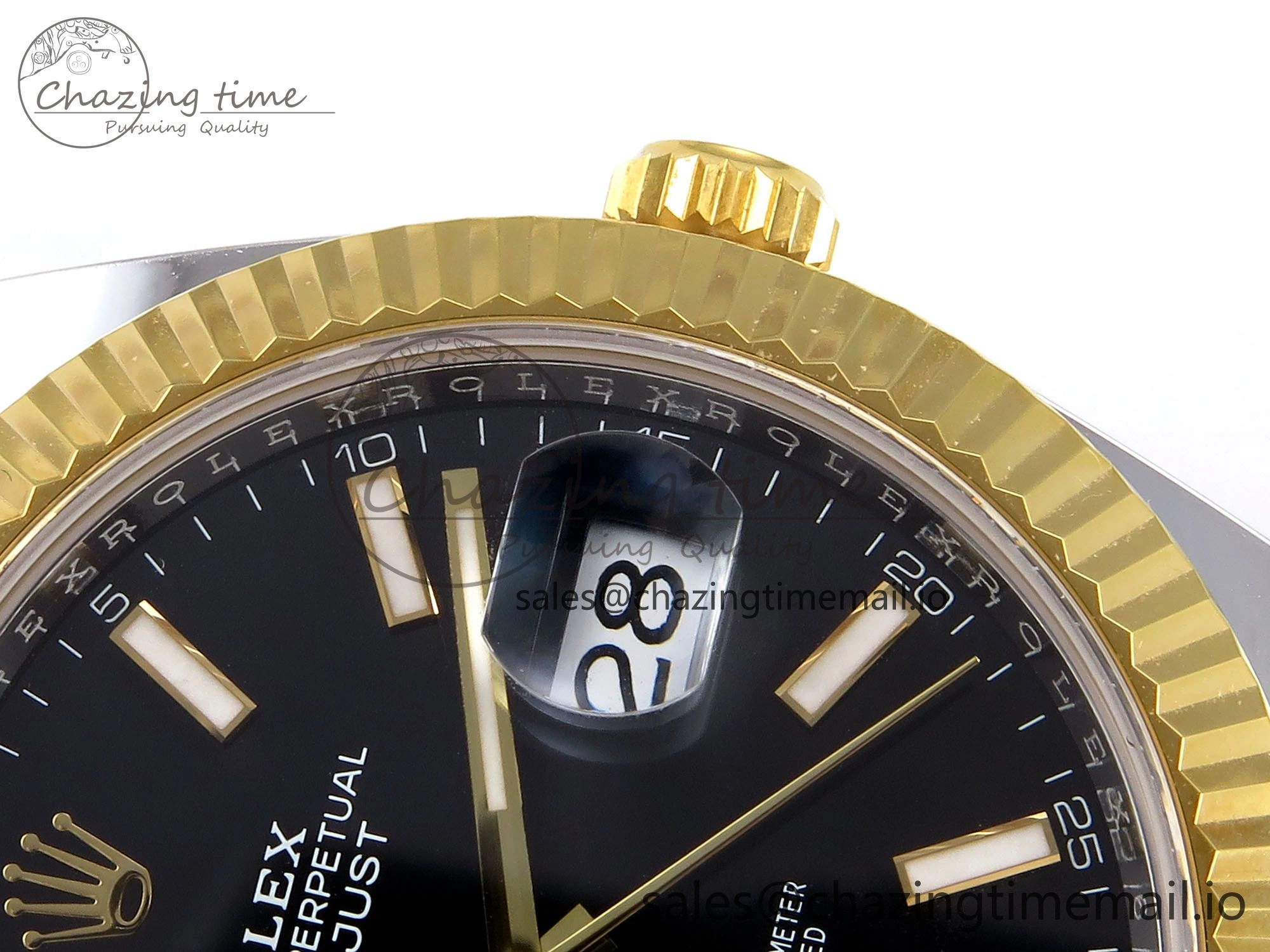 TopPick DateJust 41 SS YG ARF 1:1 Best Edition 904L Steel Black Stick Dial on Jubilee Bracelet SH 1249