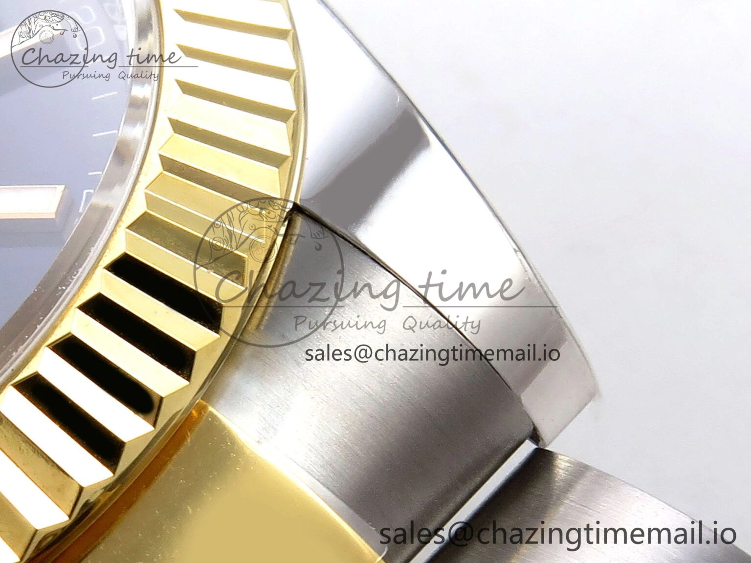 DateJust 41 SS YG ARF 1:1 Best Edition 904L Steel Black Stick Dial on Oyster Bracelet SH Contemporary 1259