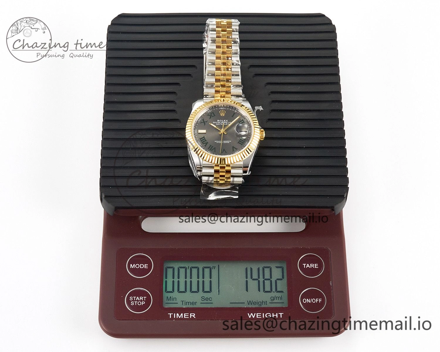 DateJust 41 SS YG ARF 1:1 Best Edition 904L Steel Gray Green Roman Dial on Jubilee Bracelet SH3235 (Gain Weight) ZipUp 1218