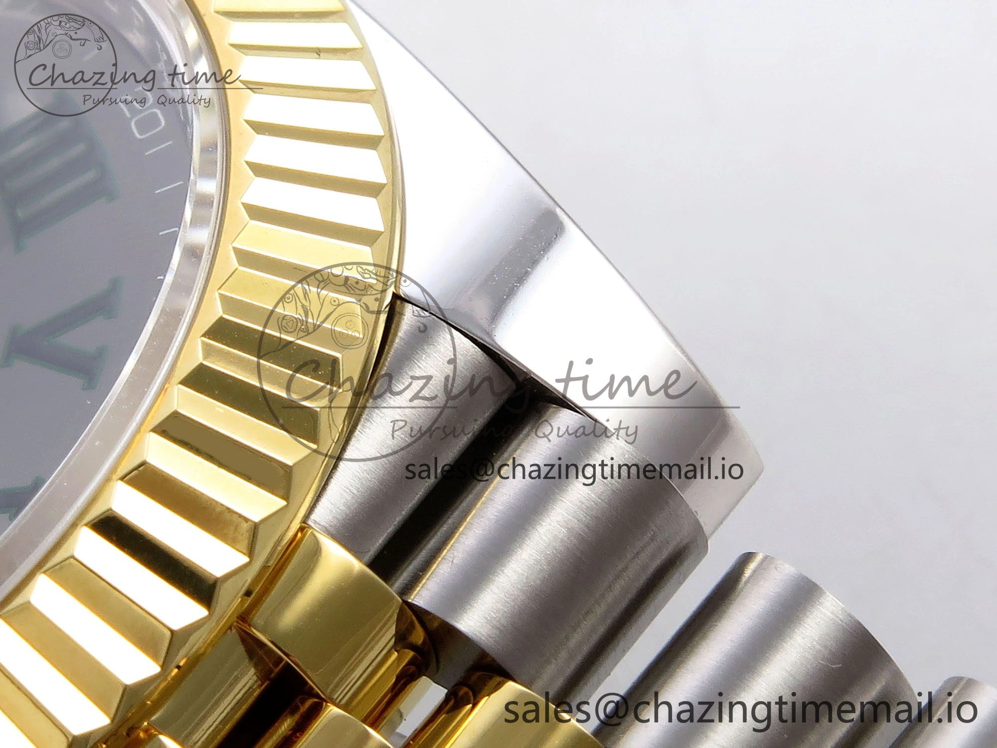 DateJust 41 SS YG ARF 1:1 Best Edition 904L Steel Gray Green Roman Dial on Jubilee Bracelet SH Timeless 1245