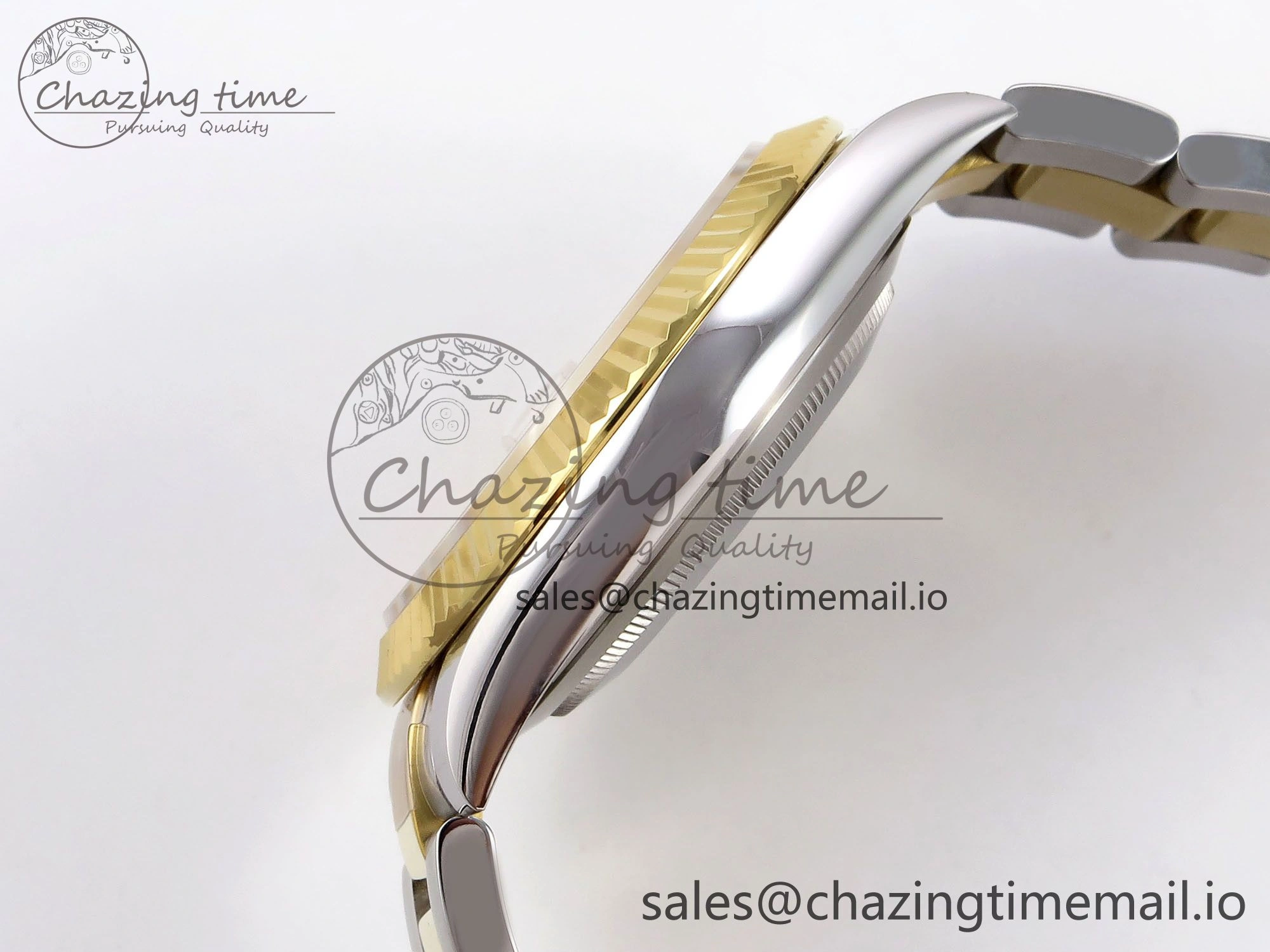 DateJust 41 SS YG ARF 1:1 Best Edition 904L Steel Gray Green Roman Dial on Oyster Bracelet SH3235 (Gain Weight) Sophisticated 1229