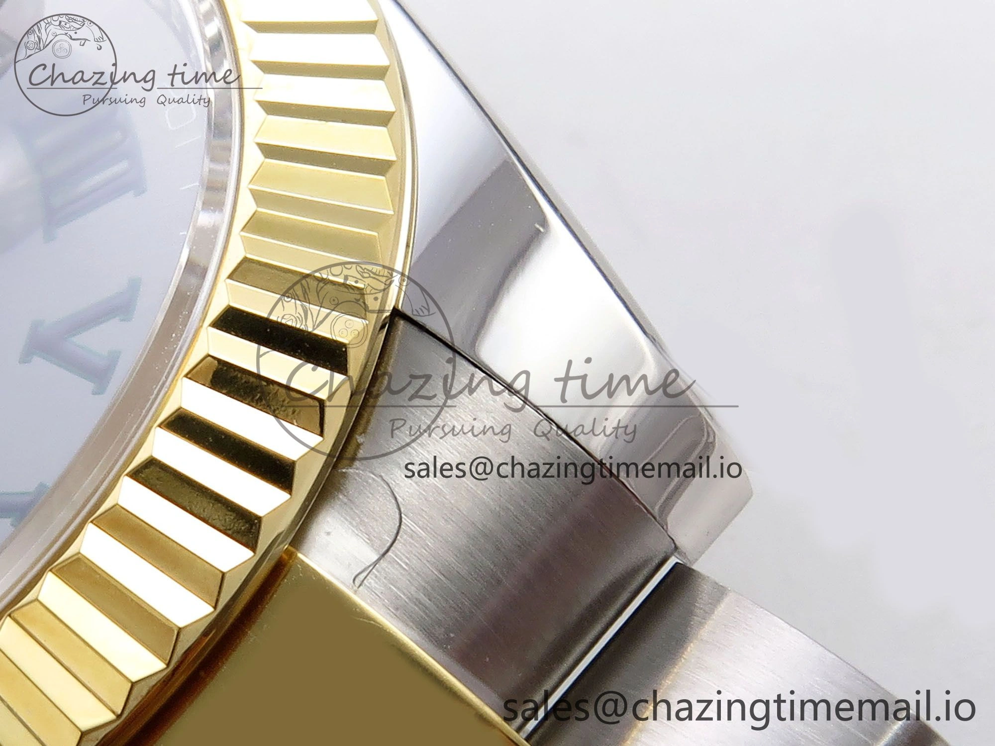 DateJust 41 SS YG ARF 1:1 Best Edition 904L Steel Gray Green Roman Dial on Oyster Bracelet SH Reliable 1254