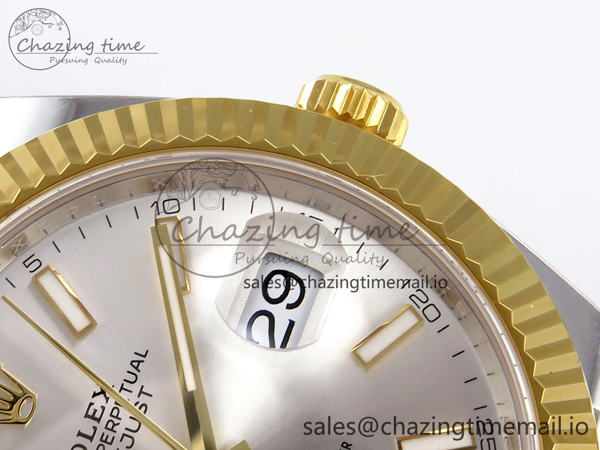 Affordable DateJust 41 SS YG ARF 1:1 Best Edition 904L Steel Silver Stick Dial on Jubilee Bracelet SH 1251