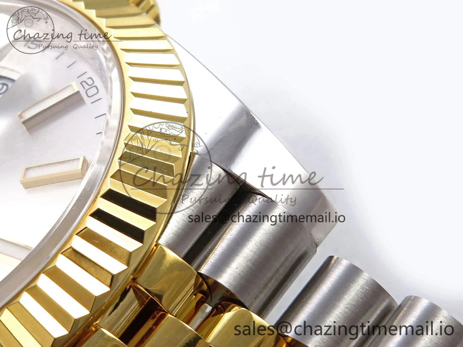 Affordable DateJust 41 SS YG ARF 1:1 Best Edition 904L Steel Silver Stick Dial on Jubilee Bracelet SH 1251