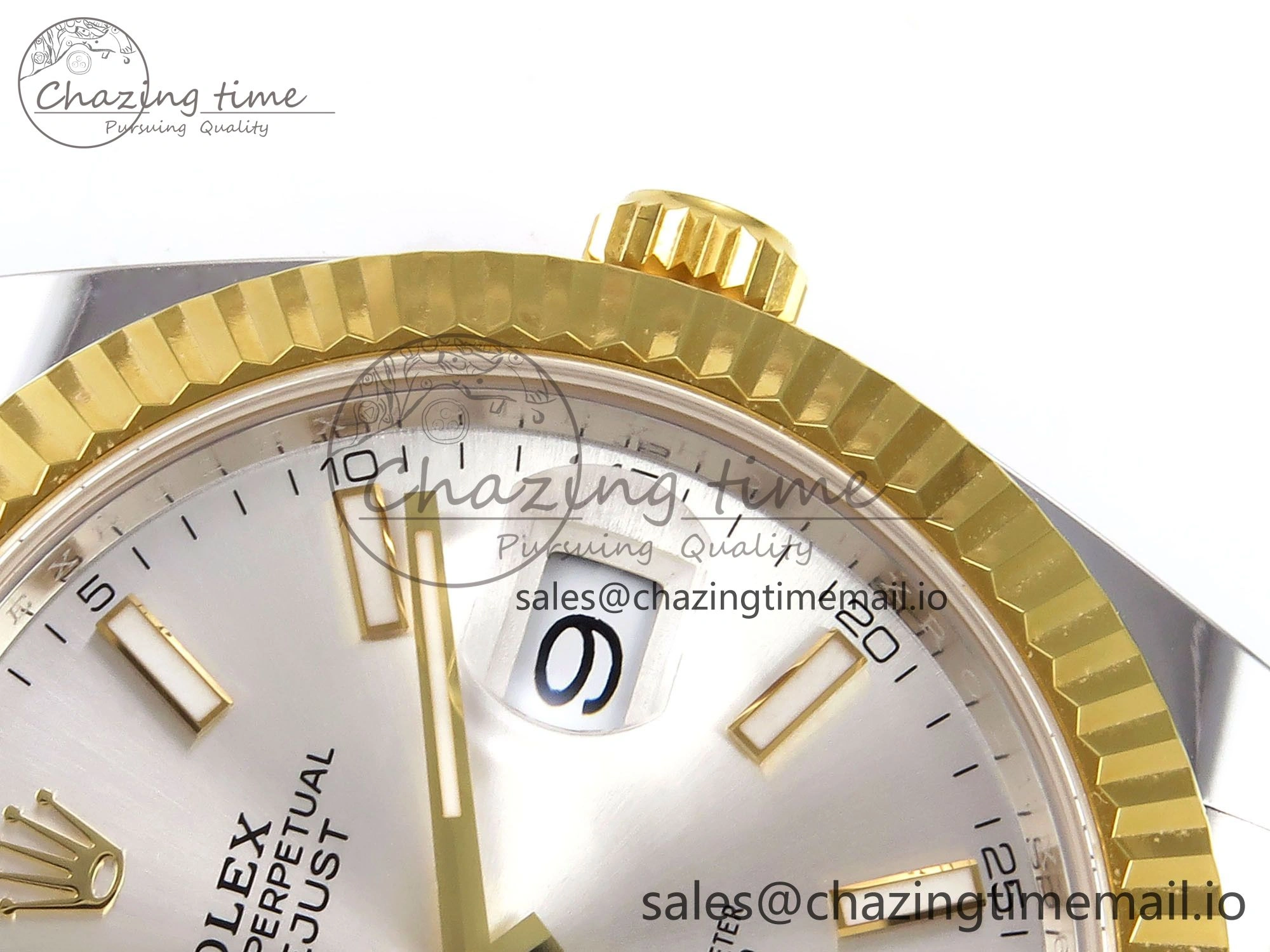 DateJust 41 SS YG ARF 1:1 Best Edition 904L Steel Silver Stick Dial on Oyster Bracelet SH MultiPurpose 1262