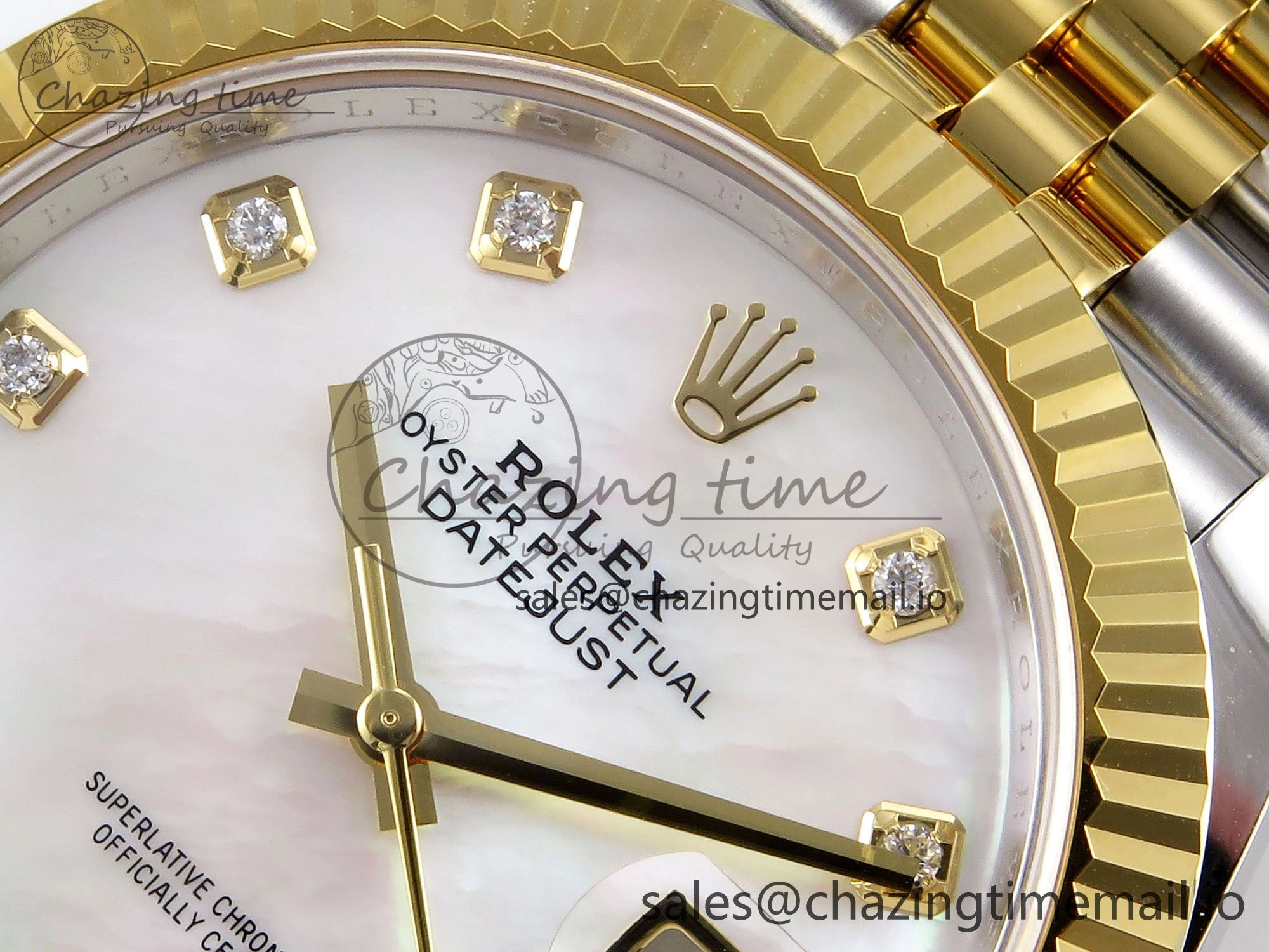 DateJust 41 SS YG ARF 1:1 Best Edition 904L Steel White MOP Dial on Jubilee Bracelet SH Casual 1248