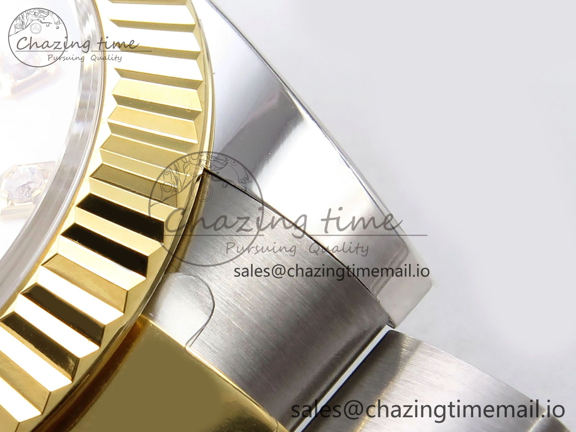 DateJust 41 SS YG ARF 1:1 Best Edition 904L Steel White MOP Dial on Oyster Bracelet SH3235 (Gain Weight) QuickDry 1235