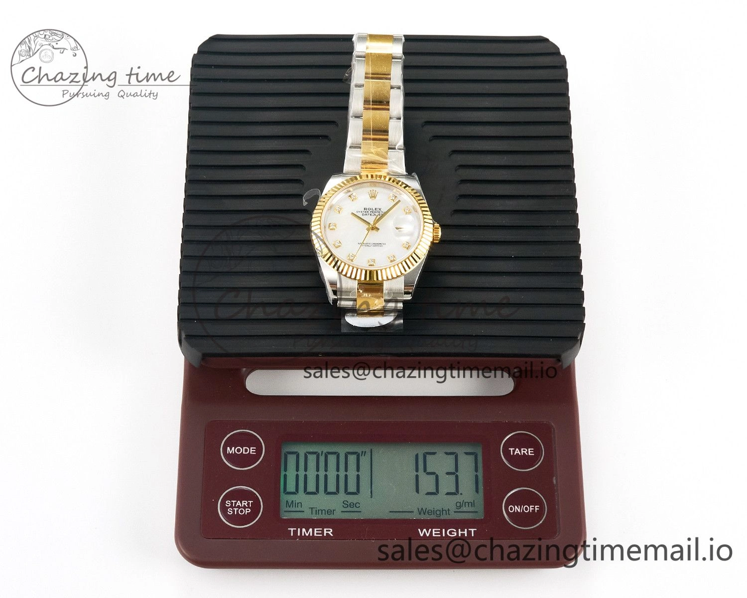 DateJust 41 SS YG ARF 1:1 Best Edition 904L Steel White MOP Dial on Oyster Bracelet SH3235 (Gain Weight) QuickDry 1235