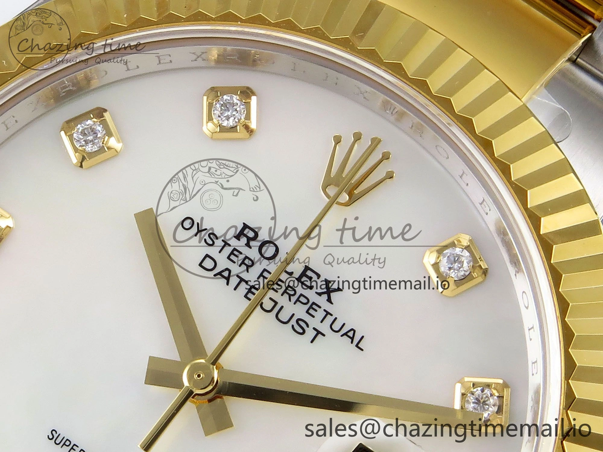 TravelReady DateJust 41 SS YG ARF 1:1 Best Edition 904L Steel White MOP Dial on Oyster Bracelet SH 1257