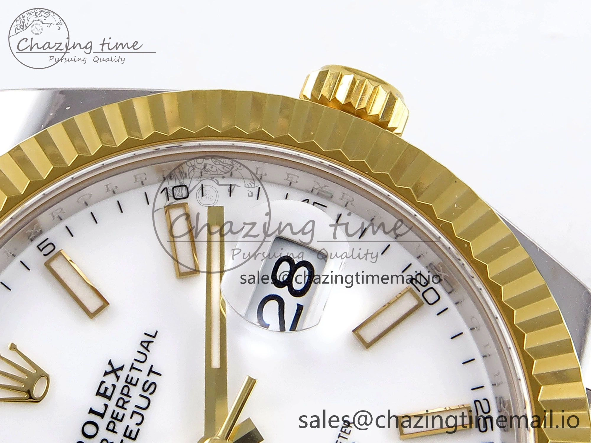 DateJust 41 SS YG ARF 1:1 Best Edition 904L Steel White Stick Dial on Jubilee Bracelet SH Cozy 1252