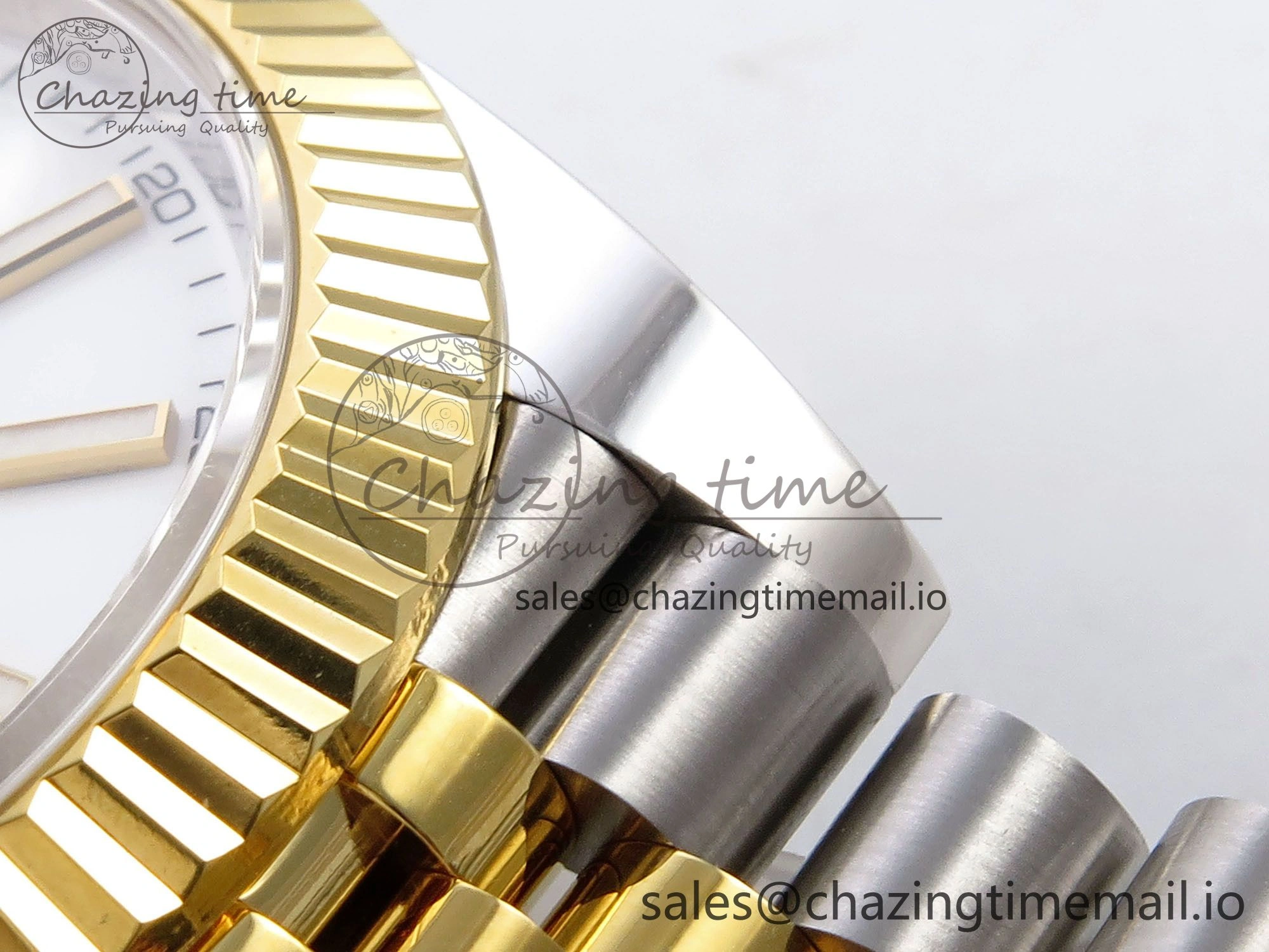 DateJust 41 SS YG ARF 1:1 Best Edition 904L Steel White Stick Dial on Jubilee Bracelet SH Cozy 1252