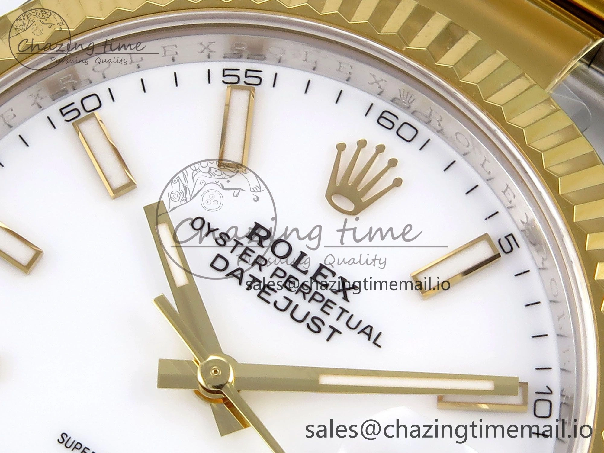 DateJust 41 SS YG ARF 1:1 Best Edition 904L Steel White Stick Dial on Oyster Bracelet SH3235 (Gain Weight) TopPick 1233