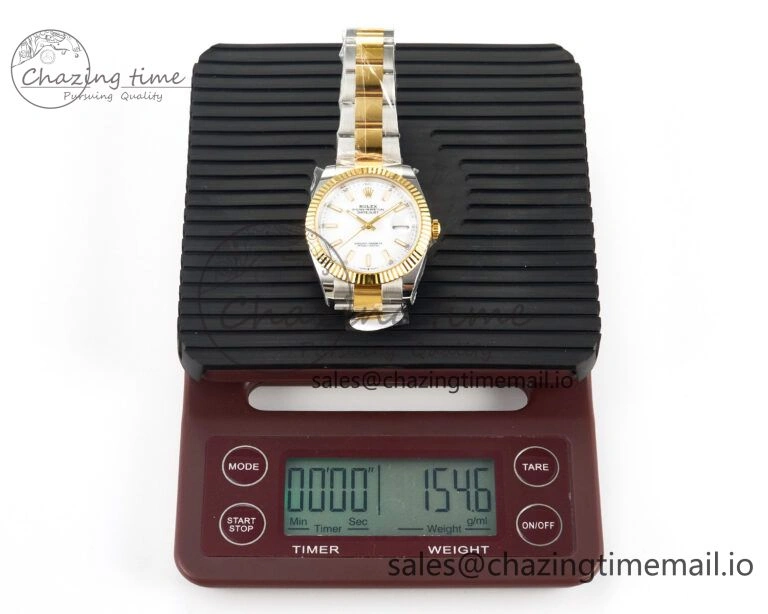 DateJust 41 SS YG ARF 1:1 Best Edition 904L Steel White Stick Dial on Oyster Bracelet SH3235 (Gain Weight) TopPick 1233