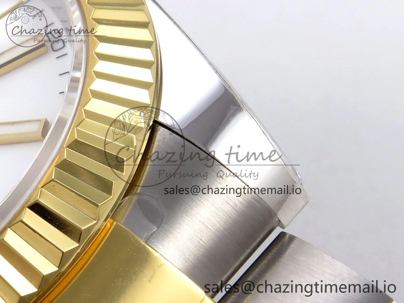 WrinkleFree DateJust 41 SS YG ARF 1:1 Best Edition 904L Steel White Stick Dial on Oyster Bracelet SH 1261