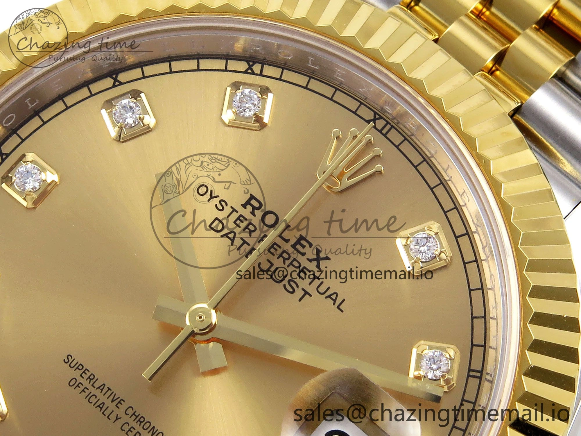 Stylish DateJust 41 SS YG ARF 1:1 Best Edition 904L Steel YG Diamonds Dial on Jubilee Bracelet SH 1246