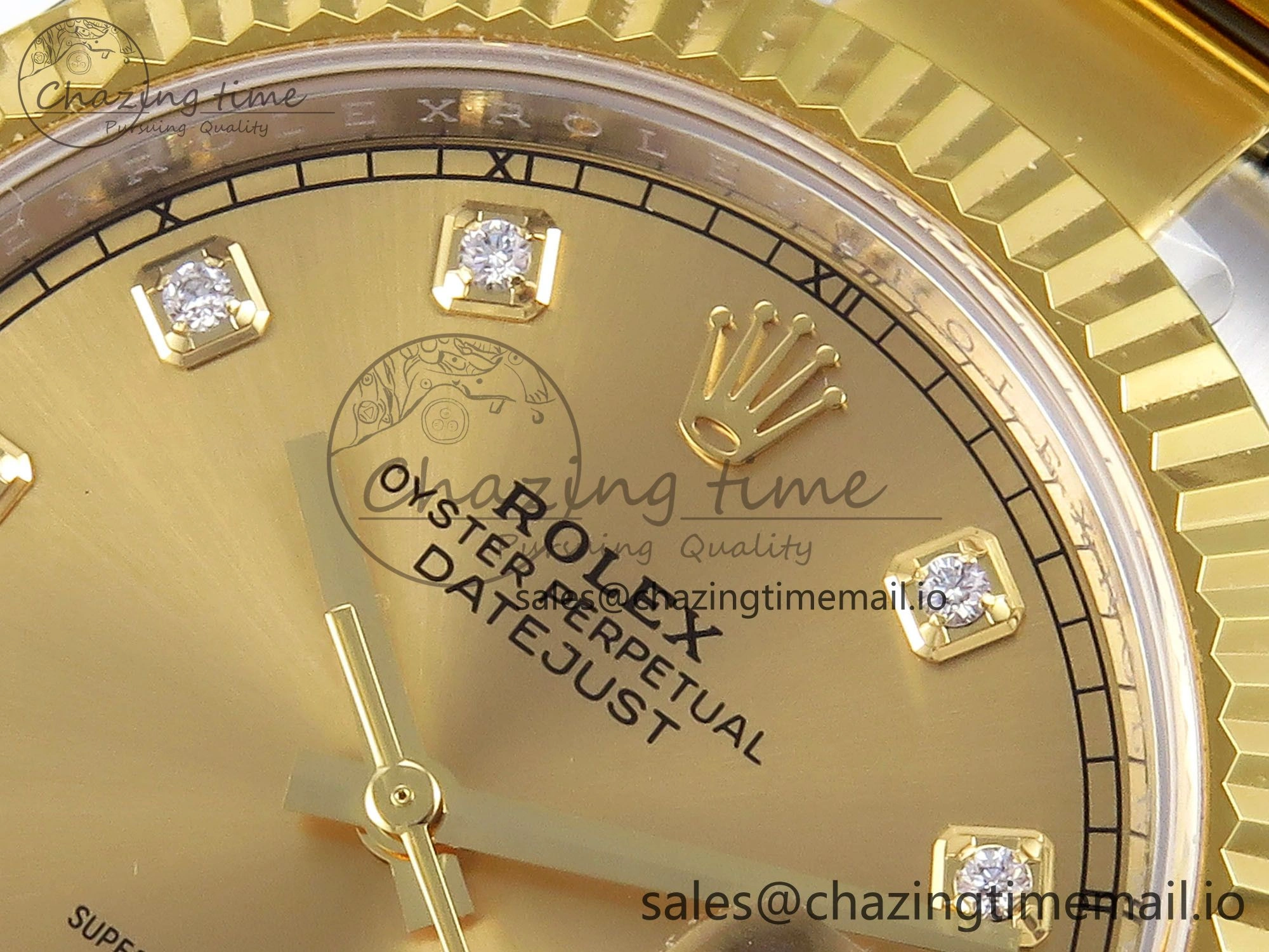 DateJust 41 SS YG ARF 1:1 Best Edition 904L Steel YG Diamonds Dial on Oyster Bracelet SH3235 (Gain Weight) Thermal 1230