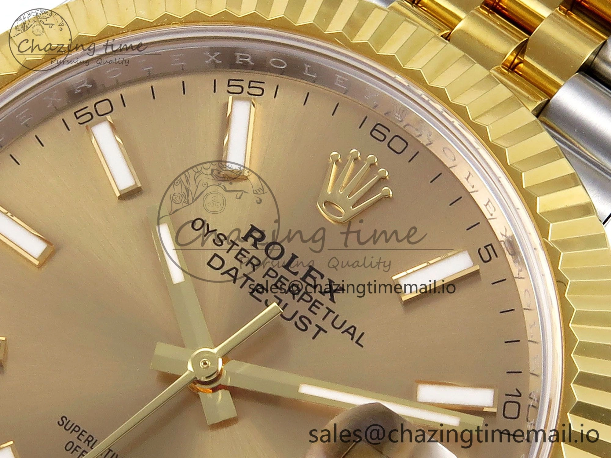 Affordable DateJust 41 SS YG ARF 1:1 Best Edition 904L Steel YG Stick Dial on Jubilee Bracelet SH 1253