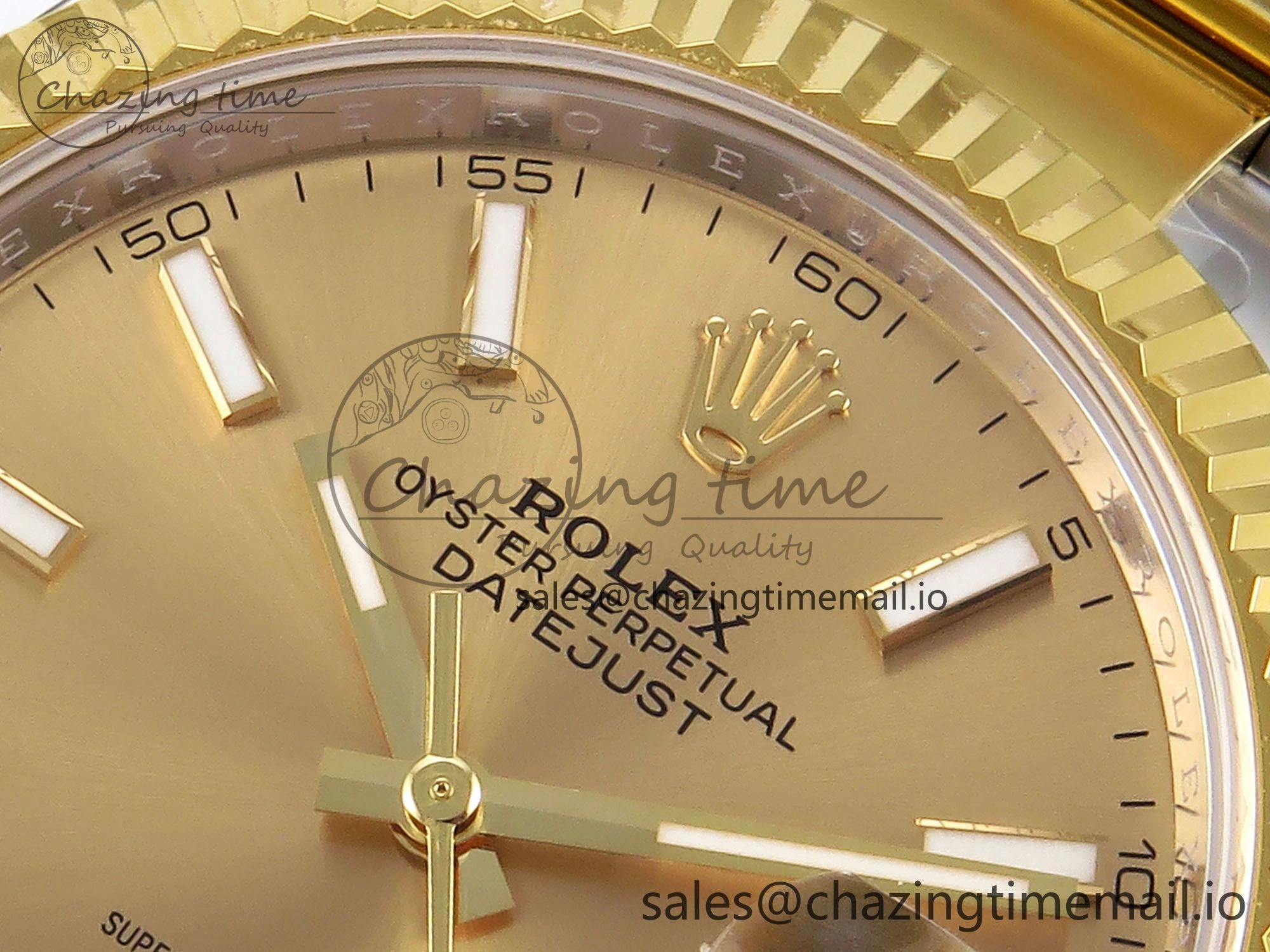DateJust 41 SS YG ARF 1:1 Best Edition 904L Steel YG Stick Dial on Oyster Bracelet SH Casual 1260