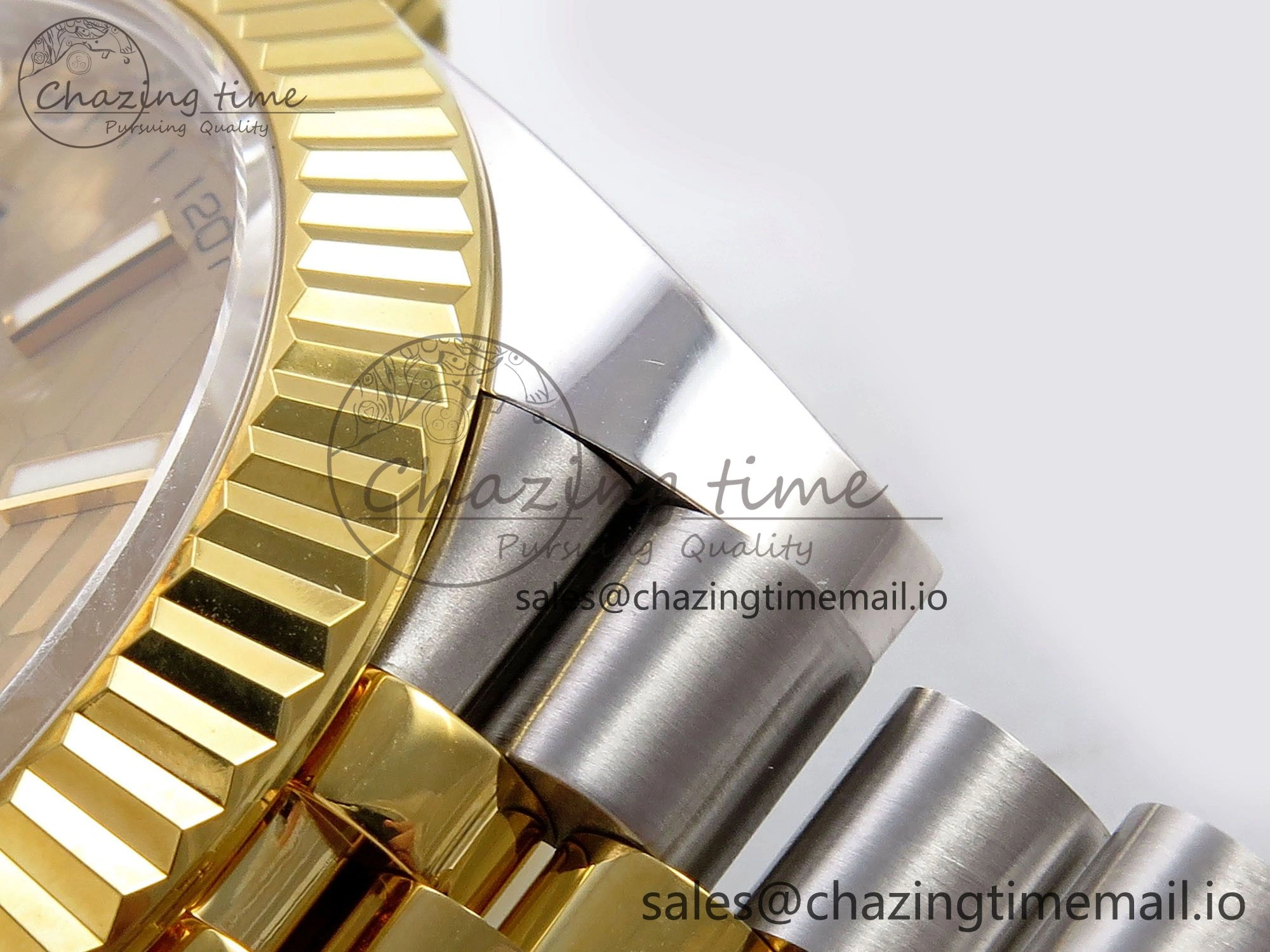 DateJust 41 SS YG ARF 1:1 Best Edition 904L Steel YG Textured Stick Dial on Jubilee Bracelet SH TopPick 1250