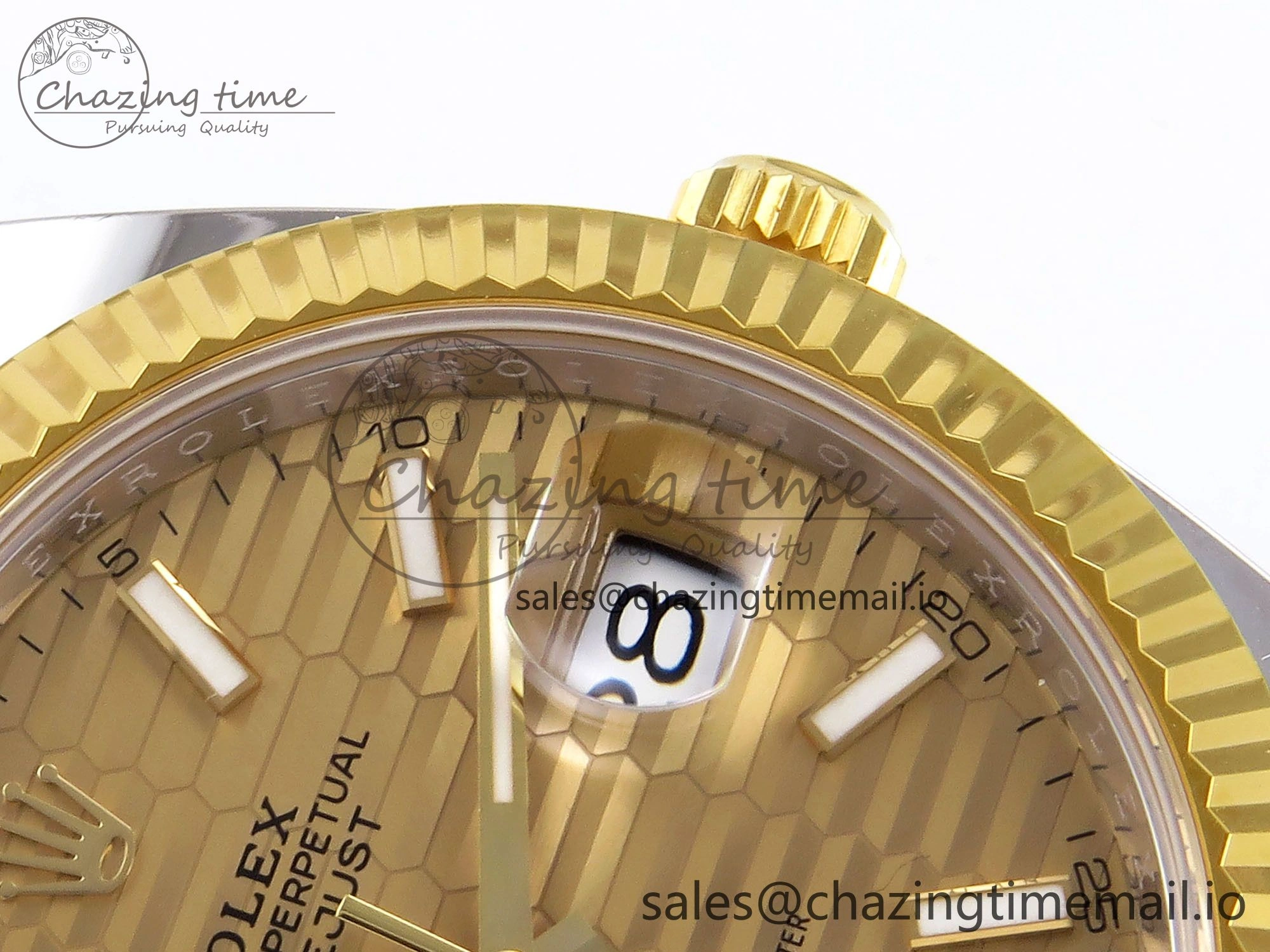 DateJust 41 SS YG ARF 1:1 Best Edition 904L Steel YG Textured Stick Dial on Jubilee Bracelet SH TopPick 1250