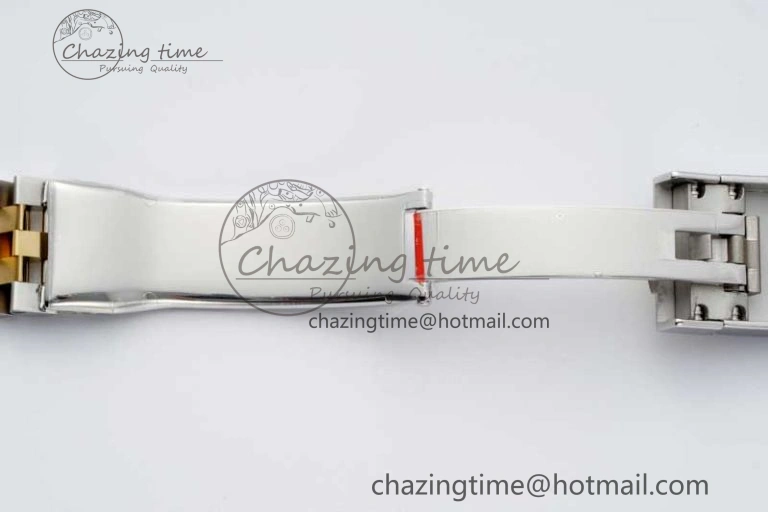 Breathable DateJust 41 SS YG JDF 1:1 Best Edition 904L Steel Black Stick Dial on SS YG Jubilee Bracelet VR3235 V 2113