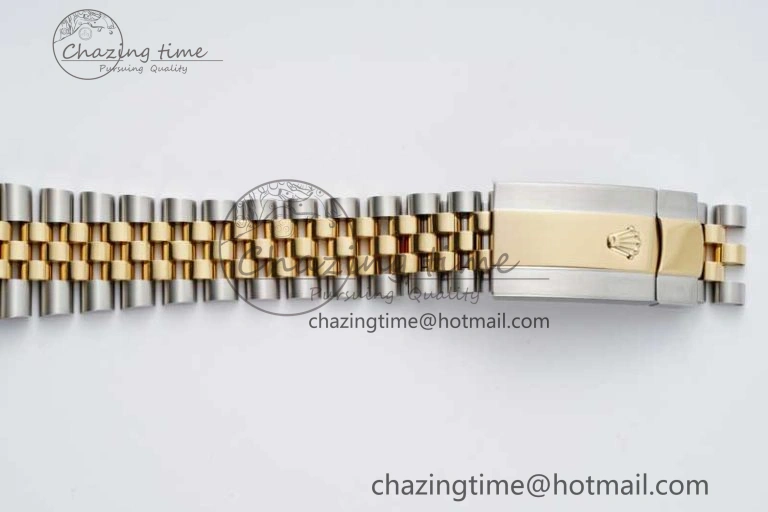 TravelReady DateJust 41 SS YG JDF 1:1 Best Edition 904L Steel YG Stick Dial on SS YG Jubilee Bracelet VR3235 V 2112