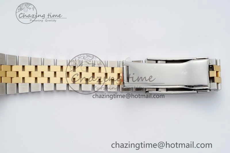 TravelReady DateJust 41 SS YG JDF 1:1 Best Edition 904L Steel YG Stick Dial on SS YG Jubilee Bracelet VR3235 V 2112