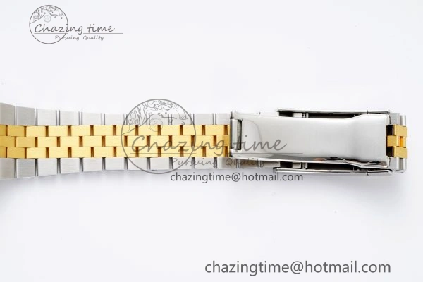DateJust 41 SS YG Polished Bezel KING 1:1 Best Edition 904L Steel Gray Dial Green Roman on Jubilee Bracelet VR OnTrend 2225